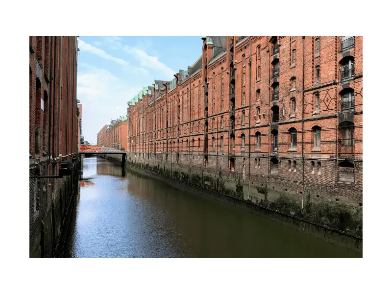 illustration of Hamburg canal