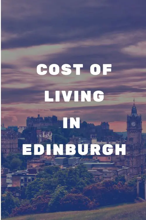 How much does it cost to live in Edinburgh?
